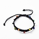 Bracelets de perles tressées en corde de polyester ciré BJEW-JB04792-01-1