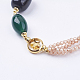 Bracelets en perles de zircon cubique BJEW-I247-06-E-2
