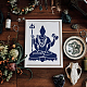 FINGERINSPIRE Lord Shiva Painting Stencil 8.3x11.7inch Reusable India God Pattern Drawing Template DIY Art Hindu God Decoration Stencil for Painting on Wood Wall Fabric Furniture DIY-WH0396-674-7