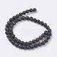 Chapelets de perles d'obsidienne de glace naturelle G-E468-D01-6mm-2