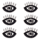 Ahandmaker 6 pezzo di toppe con perline per gli occhi per i vestiti DIY-WH0401-33-1