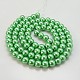 Perlas sueltas redondas de vidrio para la fabricación de artesanías de collar de joyería X-HY-8D-B64-2