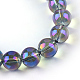 Electroplate Glass Beads Strands EGLA-Q062-6mm-A04-2
