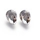 Electroplated Cubic Zirconia Pointed Back Cabochons ZIRC-I024-7x10-04-2