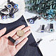 OLYCRAFT 14pcs Evil Eye Glass Car Air Vent Clips Round Evil Eye Glass Car Vent Clips Glass Clips Car Accessories with Iron Clip for Car Air Vent Accessory - 7 Style AJEW-OC0003-31-3