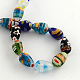 Teardrop Handmade Millefiori Glass Beads Strands LK-R004-29-2