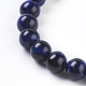 Natürlichen blauen Tigerauge Perlen Stränge G-G099-6mm-13-3