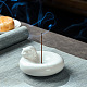 猫磁器香炉立て  アロマセラピー炉家の装飾  ホワイト  95x95x60mm WG17094-01-1