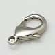 Platinum Color Brass Lobster Claw Clasps Clip Findings foe jewelry Making X-KK-903-N2-2