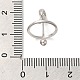 925 fermaglio planetario in stile medaglione in argento sterling placcato in rodio STER-NH0001-55C-P-5