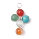 Pendentifs en perles rondes avec pierres précieuses PALLOY-JF02255-1