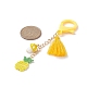 Motif de métier à tisser à la main d'ananas perles de rocaille pendentif décorations HJEW-MZ00011-2