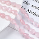 Rosa naturale fili di perle di quarzo G-R406-8x10-01-01-7