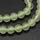Naturelles nouvelles perles rondes de jade brins G-L348-01-10mm-1