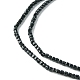 Chapelets de perles en tourmaline noire naturelle G-F748-Y02-4