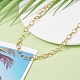 Brass Cable Chain Necklace for Men Women NJEW-JN03735-4