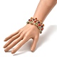 Ensemble de bracelets de perles de pierres précieuses naturelles pour hommes femmes BJEW-TA00012-15