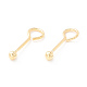 925 aretes de plata foenituras de plata esterlina STER-P047-04A-G-1