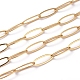 Soldered Brass Paperclip Chains CHC-G005-24G-2