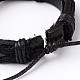 Adjustable Braided Cowhide Cord Bracelets BJEW-F179-M01-3