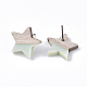 Resin & Wood Stud Earrings EJEW-N017-001A-C03-3