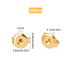 CREATCABIN 200pcs 18K Gold Plated Earrings Back Ear Nuts Butterfly Earring Backs Replacements Secure Ear Locking Jewellery Accessories for Women Earrings Stopper KK-CN0001-24-2