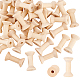 OLYCRAFT 40pcs Wooden Spools 4 cm Unfinished Empty Thread Spool Mini Wood Bobbins Wooden Empty Spools Natural Wire Weaving Bobbins for Arts DIY Wood Projects Wire Weaving TOOL-OC0001-64-1
