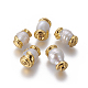 Perlas naturales abalorios de agua dulce cultivadas PEAR-F011-38G-1