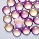 Transparent Spray Painted Glass Cabochons GLAA-S190-013C-D05-1