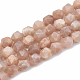 Chapelets de perles de sunstone naturelle naturelles G-S332-8mm-008-1
