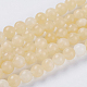 Topaz natural jade perlas hebras X-G-G515-6mm-03A-1
