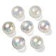 UV Plating Rainbow Iridescent Acrylic Beads PACR-E001-03J-2