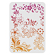 FINGERINSPIRE Flower Corner DIY Decorative Stencil Template 29.7x21cm A4 Large Reusable Mylar Template Paint Wood Chalk Signs for Painting Wood Wall Furniture Holiday DIY Craft Decor DIY-WH0202-282-1