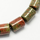 Natural Gemstone Unakite Stone Column Beads Strands G-S115-29-1