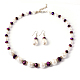Women's Imitation Acrylic Pearl Jewelry Sets SJEW-F024-06-1