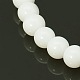 Round White Glass Beads Strands X-GR8mm26Y-5