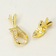 Alloy Rhinestone Magnetic Clasps RB-A047-01G-3