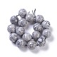 Chapelets de perles en jaspe avec images naturelles G-F620-02-25mm-2