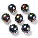 Placage uv perles acryliques irisées arc-en-ciel X-PACR-E001-04B-1