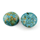 Dôme cabochons turquoise synthétique TURQ-R021D-8mm-02-1