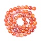Natural Fire Crackle Agate Beads Strands X-G-G212-8mm-10-2