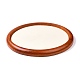 Vassoio espositore per gioielli in legno rotondo piatto ODIS-P008-20B-2