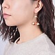 Boucles d'oreilles pendantes de perles de puce de pierres précieuses naturelles EJEW-JE03505-5