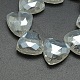 Electroplate Crystal Glass Triangle Beads Strands X-EGLA-F068A-01-1