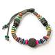 Lava Rock Beads Bracelets BJEW-D263-M-2