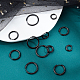 Unicraftale 6 пара 6 стиль 304 серьги-кольца из нержавеющей стали булавка 1 мм электрофорез черные серьги-кольца для изготовления ювелирных изделий 10 калибр EJEW-UN0002-14-6