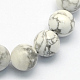 Howlite naturale perle tonde fili G-S176-10mm-1