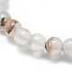 Natürliche Achat Perlen Stretch Armbänder BJEW-K212-A-004-2