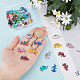 CHGCRAFT 56Pcs 14 Colors Enamel Metal Elephant Charms Connectors Links Elephant Pendant Link with Double Loops for DIY Bracelet Earring Necklace Keychain Jewelry Crafts Making FIND-CA0005-18-3