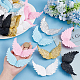 Arricraft 24 pièces 6 couleurs en plastique ailes d'ange ornement DIY-AR0002-99A-3